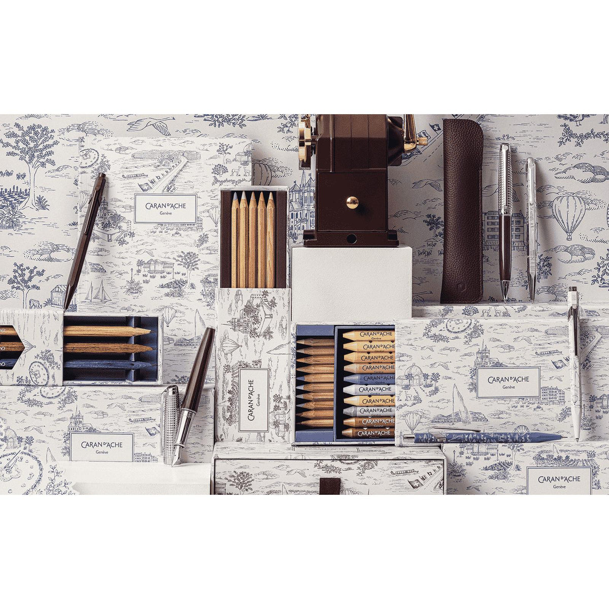 Set couleur Toile de Jouy Geneva Edition - CARAN D'ACHE - 7630002365642