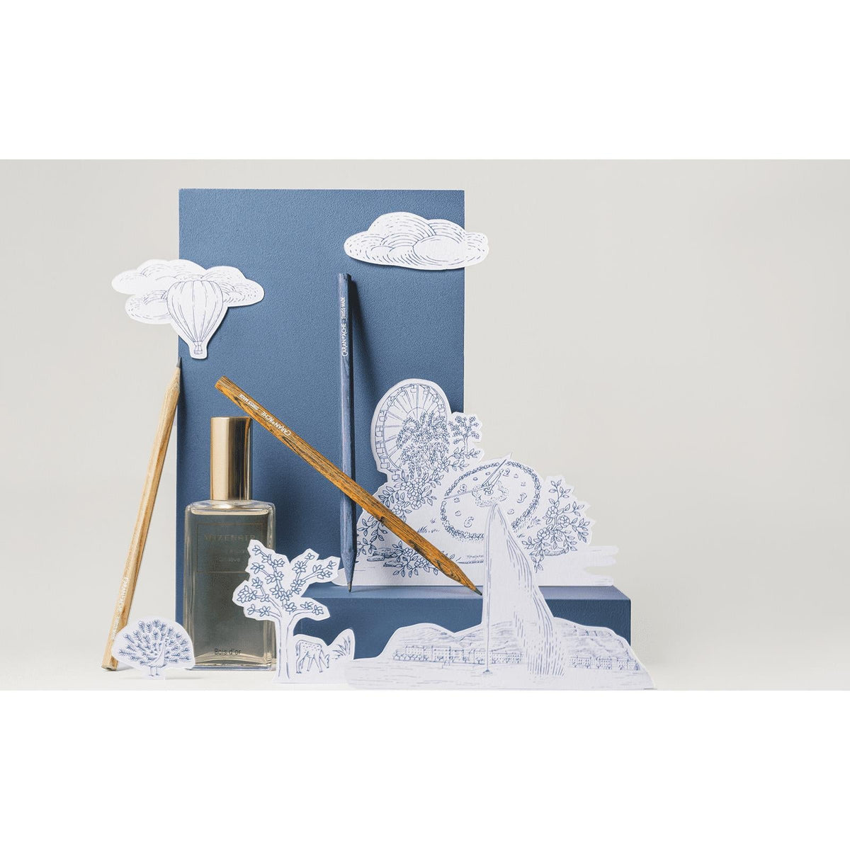 Set crayons parfumés Toile de Jouy Geneva Edition - CARAN D'ACHE - 7630002365772
