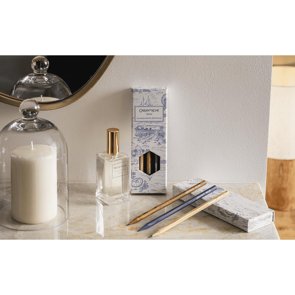 Set crayons parfumés Toile de Jouy Geneva Edition - CARAN D'ACHE - 7630002365772