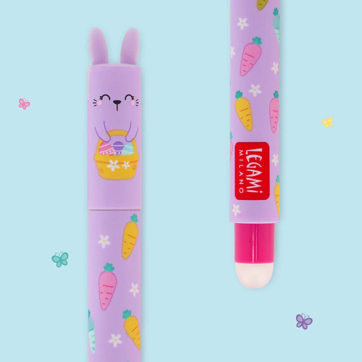 Set de 2 stylos LEGAMI à encre gel effaçable - Hoppy Easter -