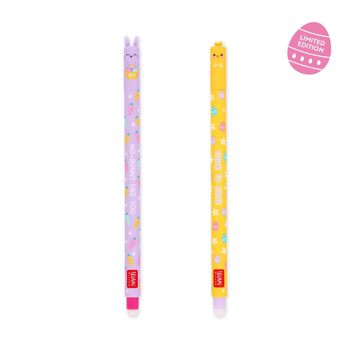 Set de 2 stylos LEGAMI à encre gel effaçable - Hoppy Easter -