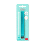 Set de 3 recharges LEGAMI pour stylo à encre gel effaçable - Turquoise