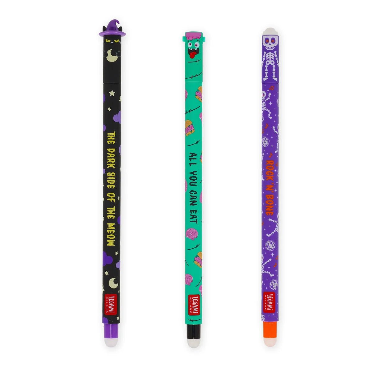 Set de 3 stylos LEGAMI à encre gel effaçable - The Boo Crew -