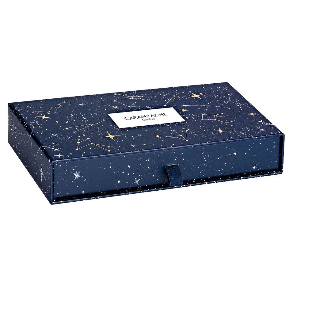 Set stylo bille CARAN D'ACHE Ecridor COSMIC BLUE Édition Spéciale - 7630002355810