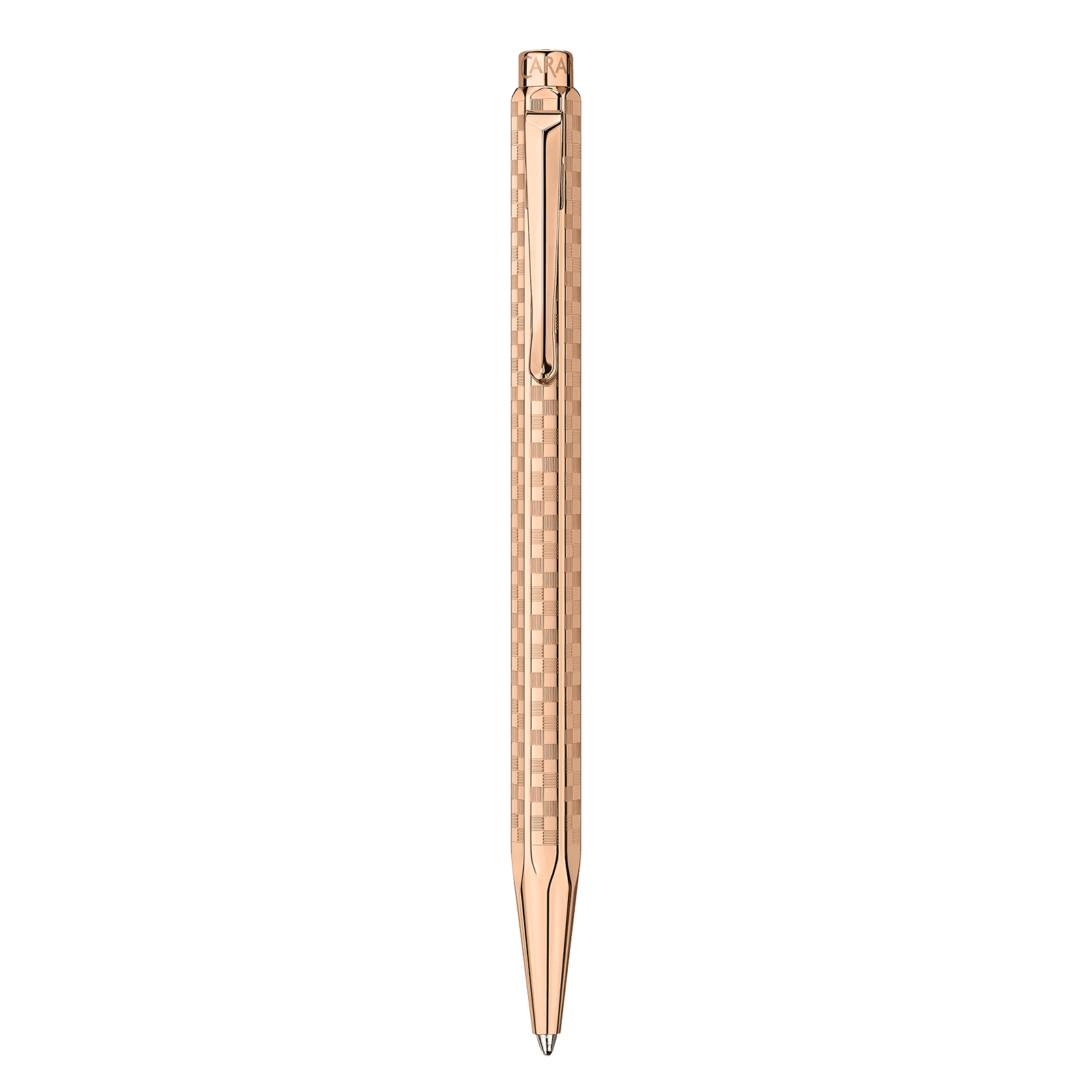 Set stylo bille CARAN D'ACHE Ecridor Damier Édition Spéciale - Doré Rose - 7630002365215