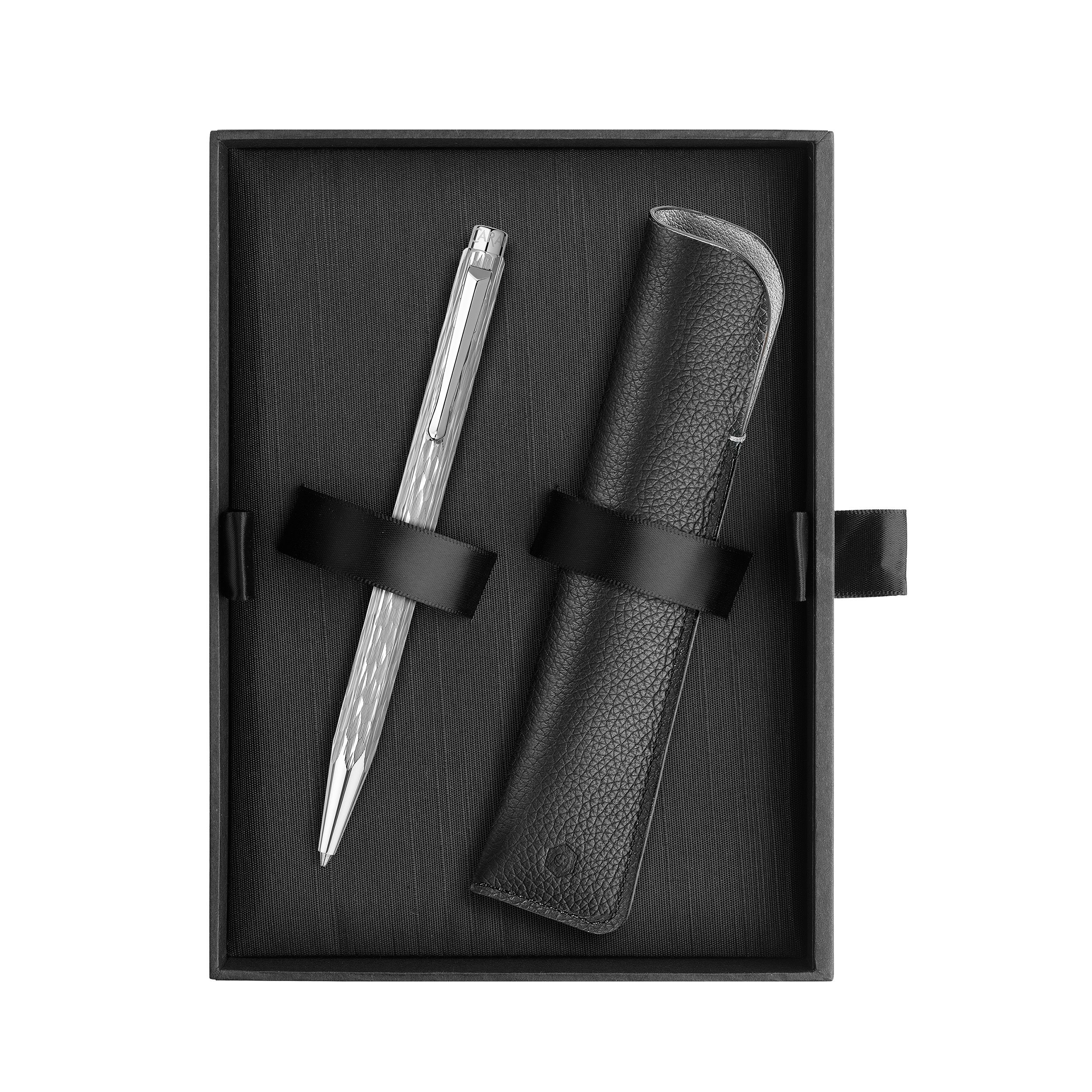 Set stylo bille CARAN D'ACHE Ecridor Venetian Édition Spéciale - Palladium - 7630002353601