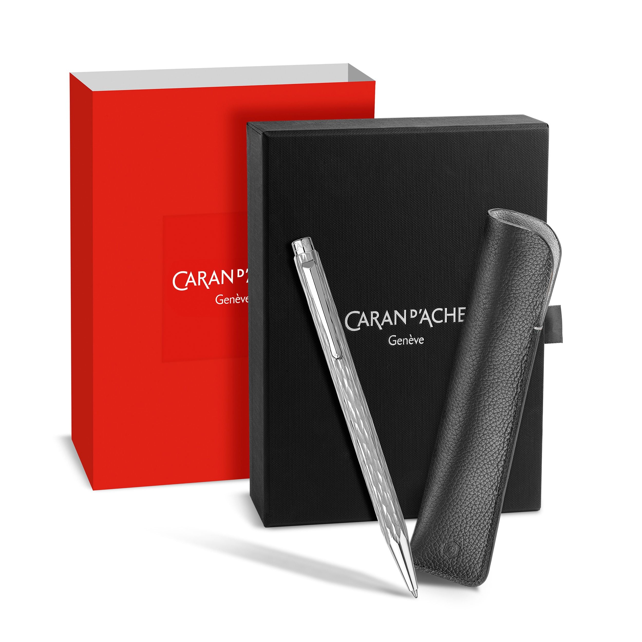 Set stylo bille CARAN D'ACHE Ecridor Venetian Édition Spéciale - Palladium - 7630002353601