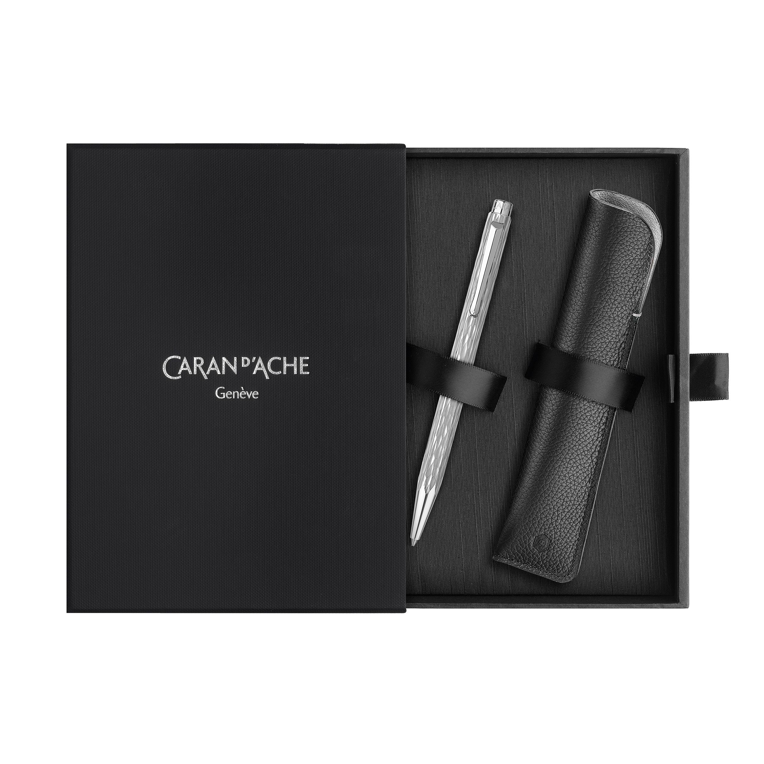 Set stylo bille CARAN D'ACHE Ecridor Venetian Édition Spéciale - Palladium - 7630002353601