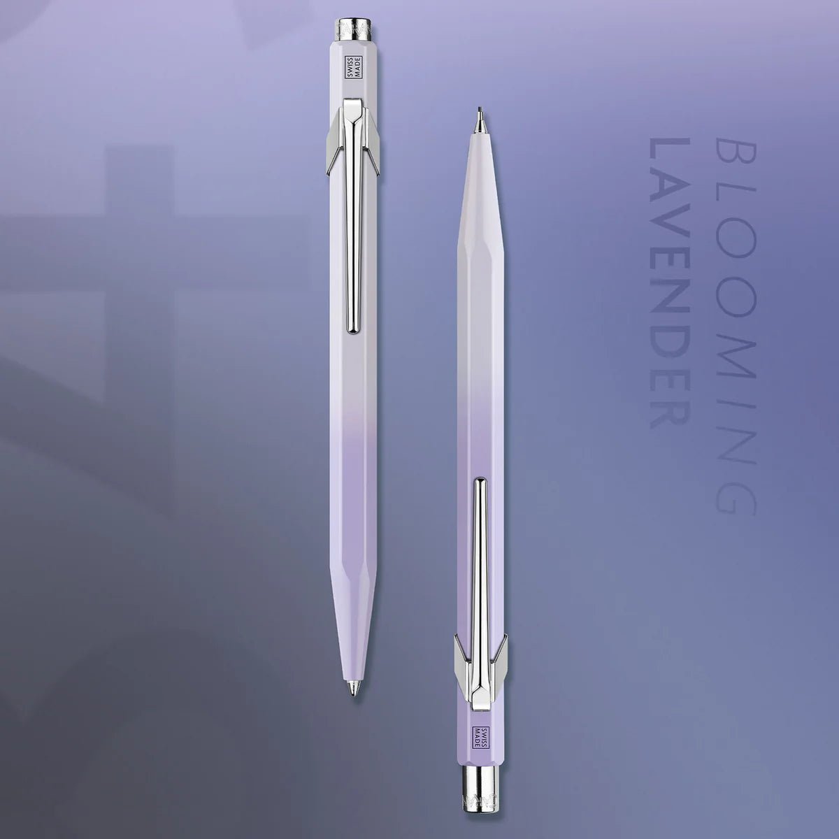 Set stylo bille + porte - mine CARAN D'ACHE 849 Blooming Lavender Édition Spéciale - 7630002362672