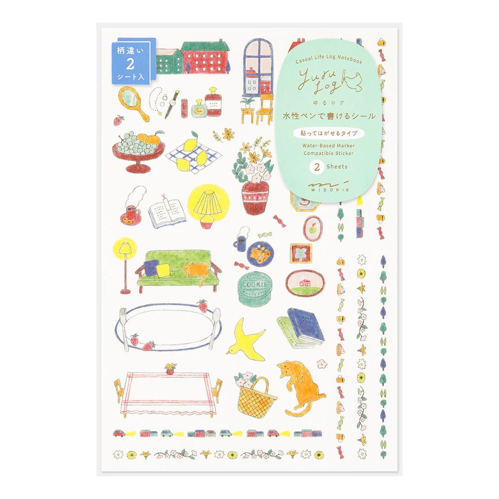 Stickers repositionnables MIDORI Yuru Log - Lifestyle -