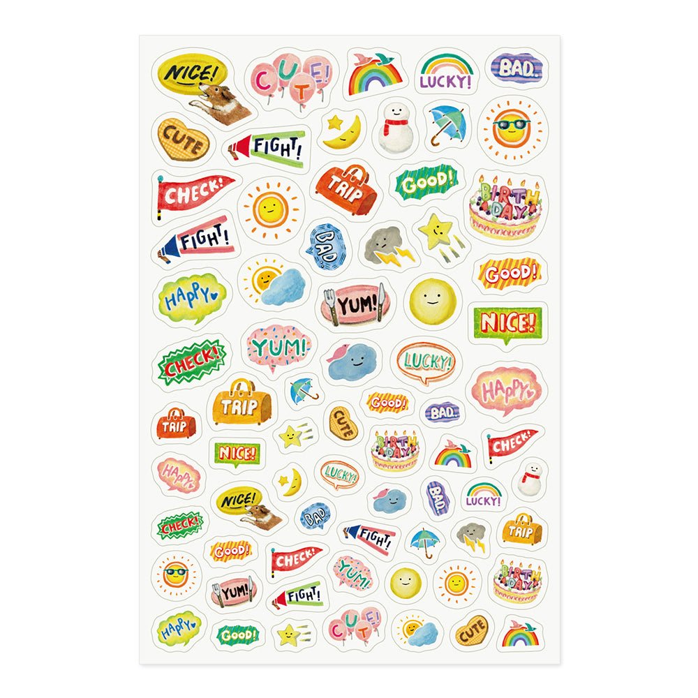 Stickers repositionnables MIDORI Yuru Log - Ma Vie - 4902805826754