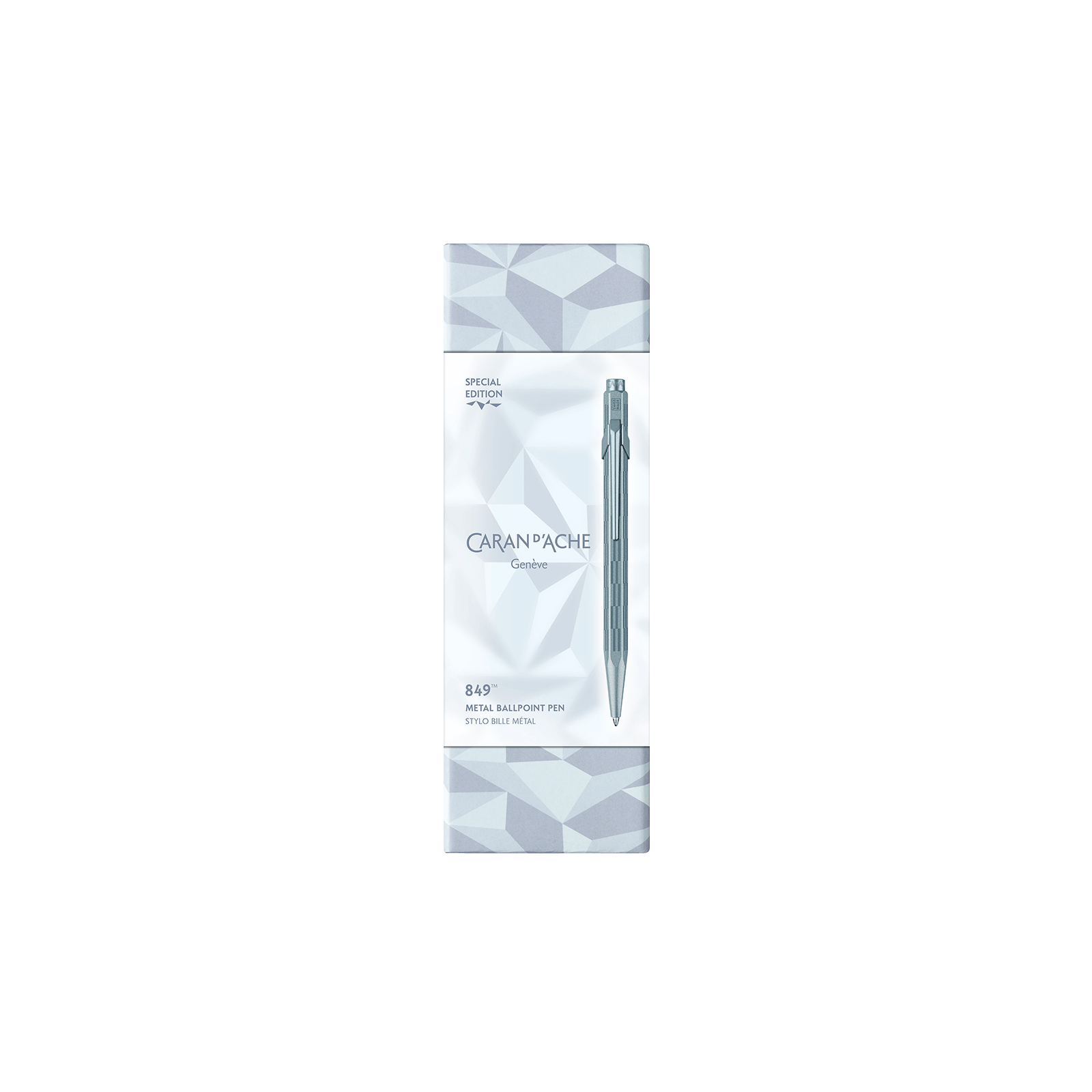Stylo bille CARAN D'ACHE 849 Alpine Frost Édition Spéciale - Bleu - 7630002360838