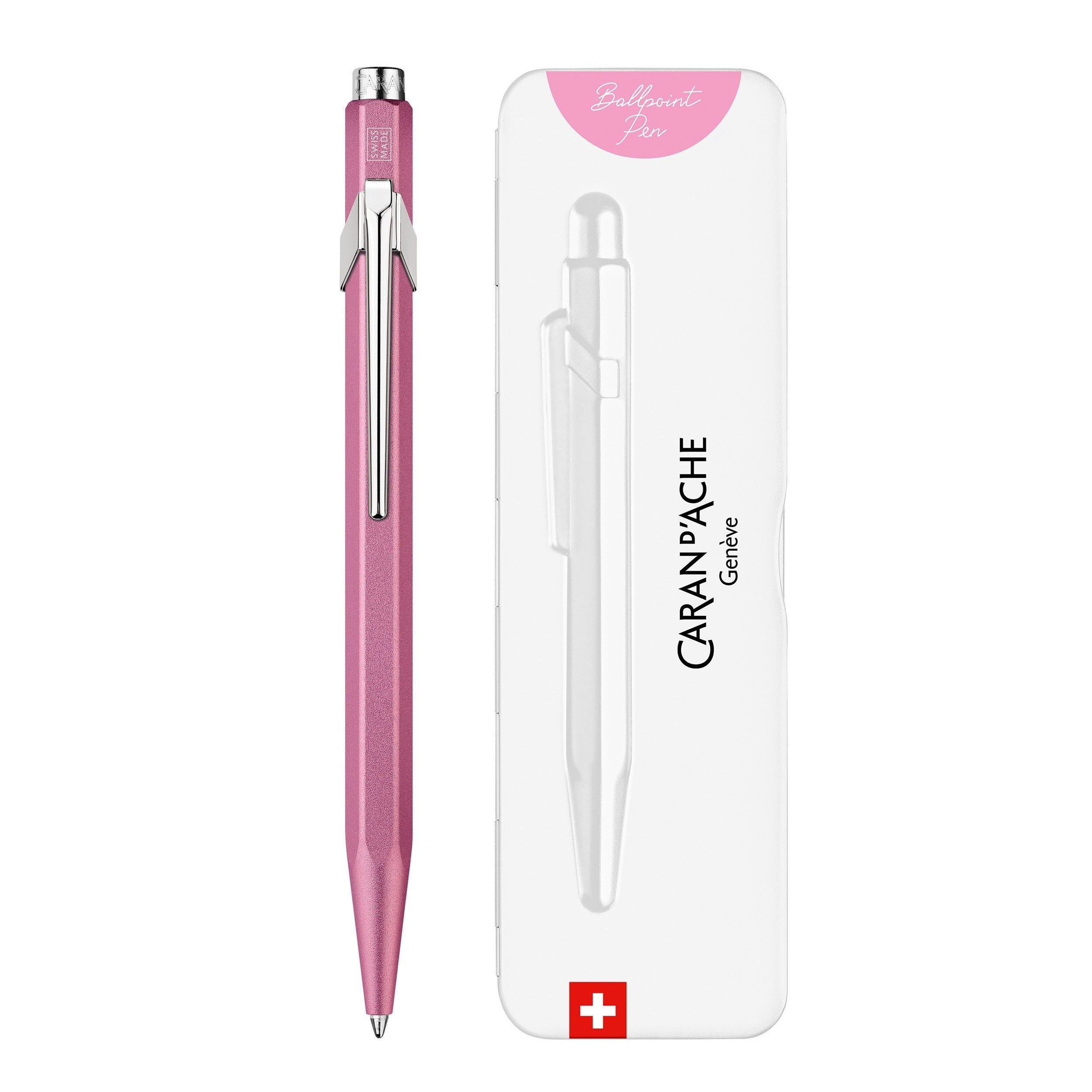 Stylo bille CARAN D'ACHE 849 Colormat - X - Rose - 7630002351768