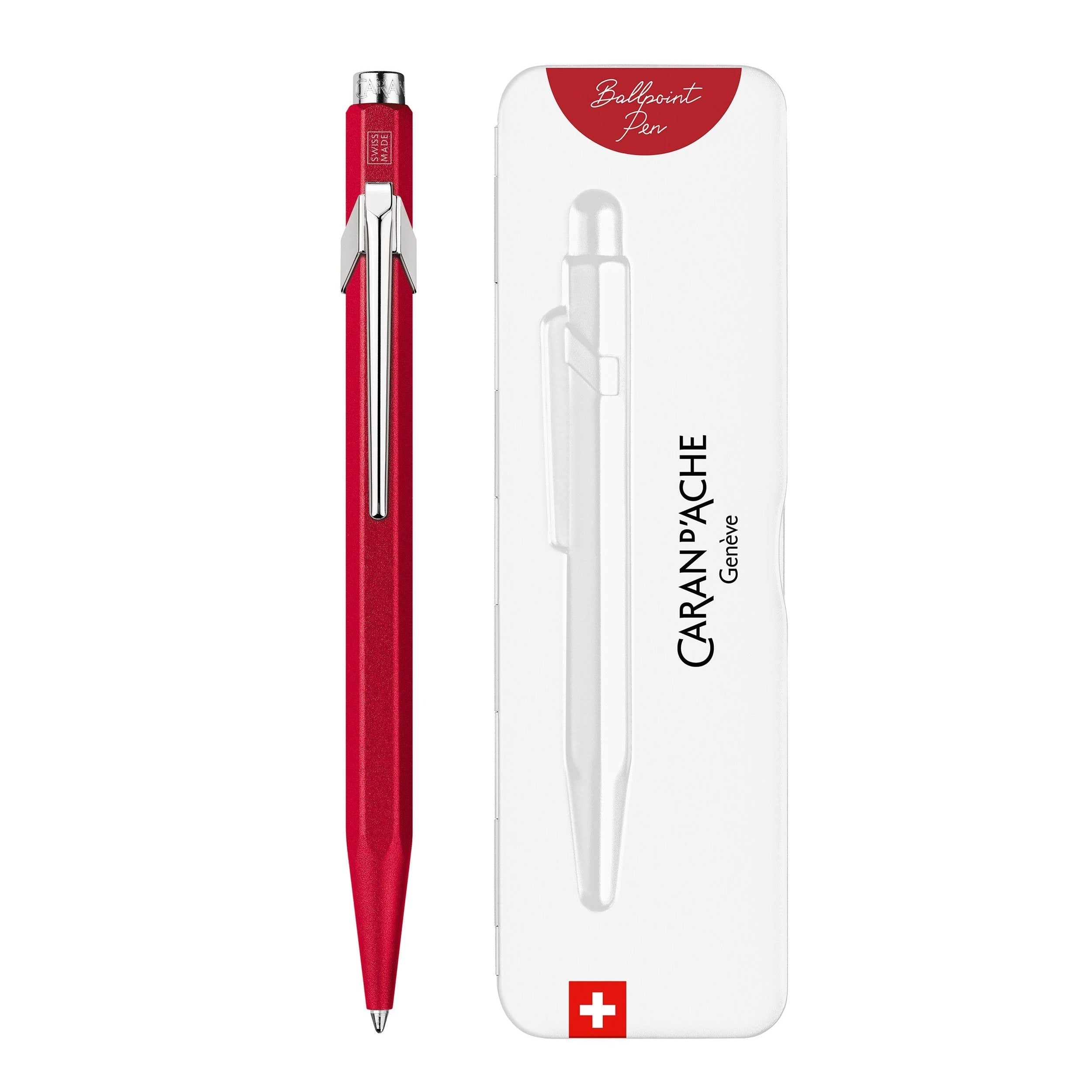 Stylo bille CARAN D'ACHE 849 Colormat - X - Rouge - 7630002351706