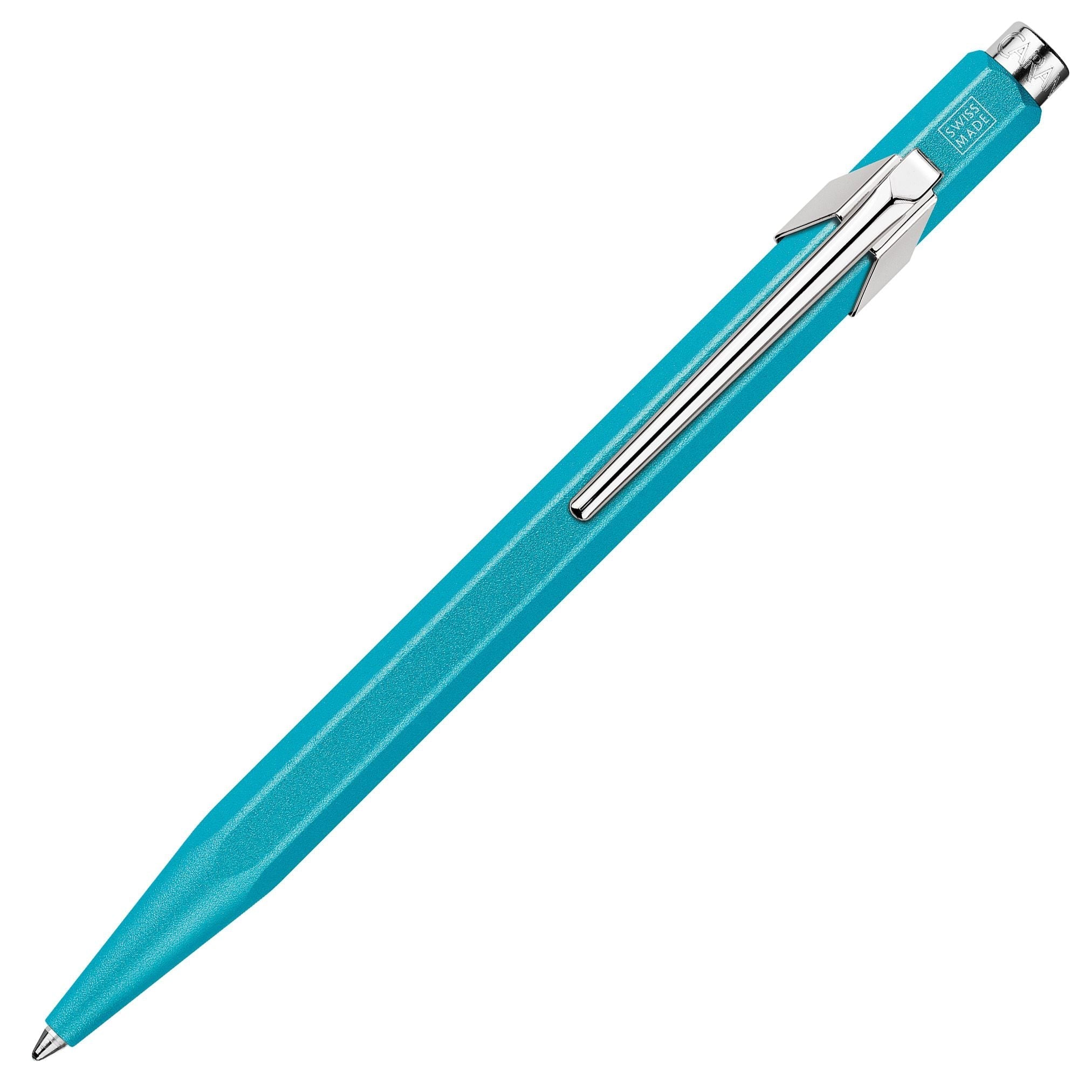 Stylo bille CARAN D'ACHE 849 Colormat - X - Turquoise - 7630002351881