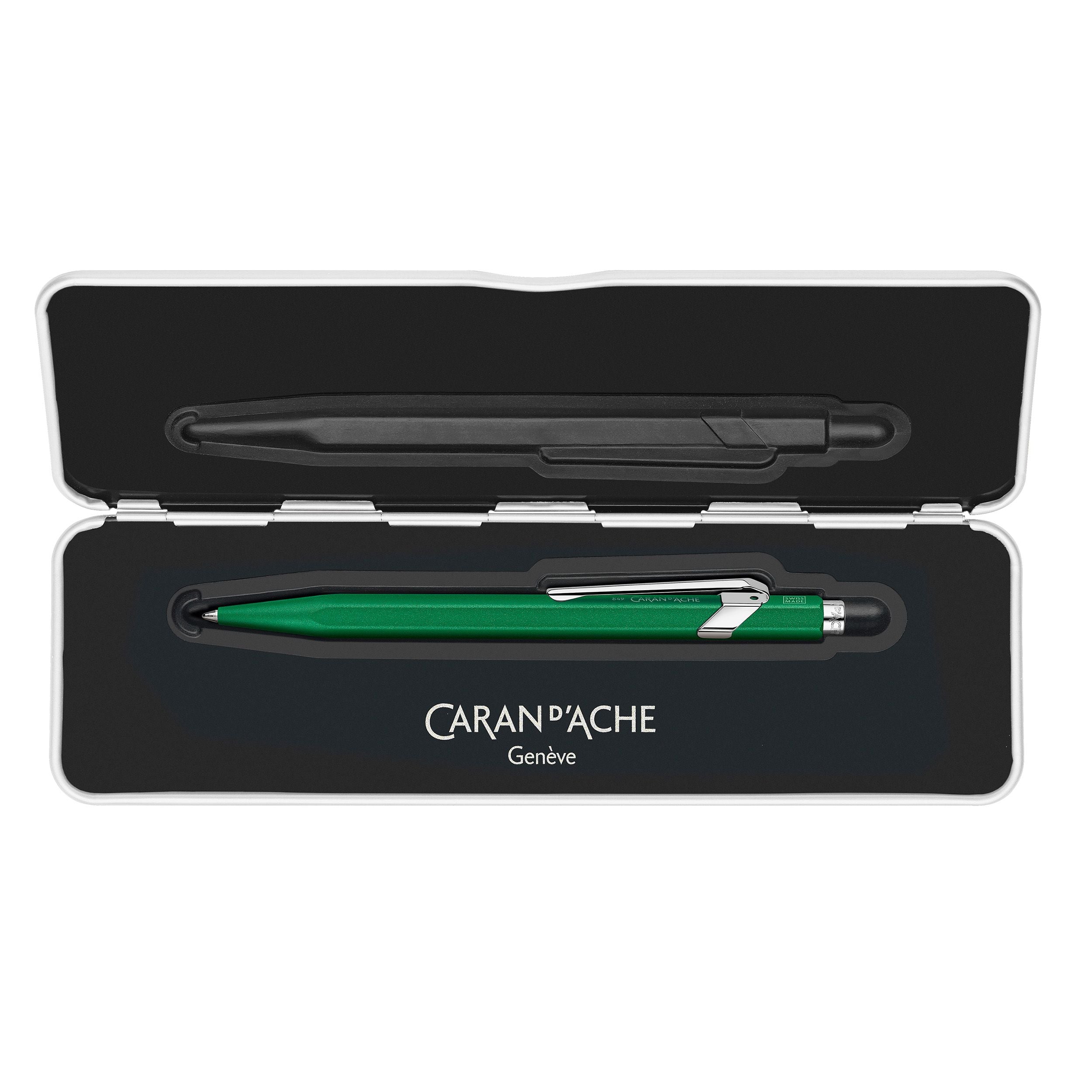 Stylo bille CARAN D'ACHE 849 Colormat - X - Vert - 7630002351942