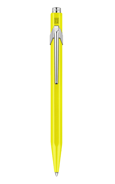Stylo bille CARAN D'ACHE 849 Fluo Line - Jaune Fluo - 7610186029240