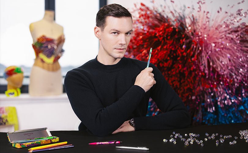 Stylo bille CARAN D'ACHE 849 Germanier Édition Spéciale - Rose -