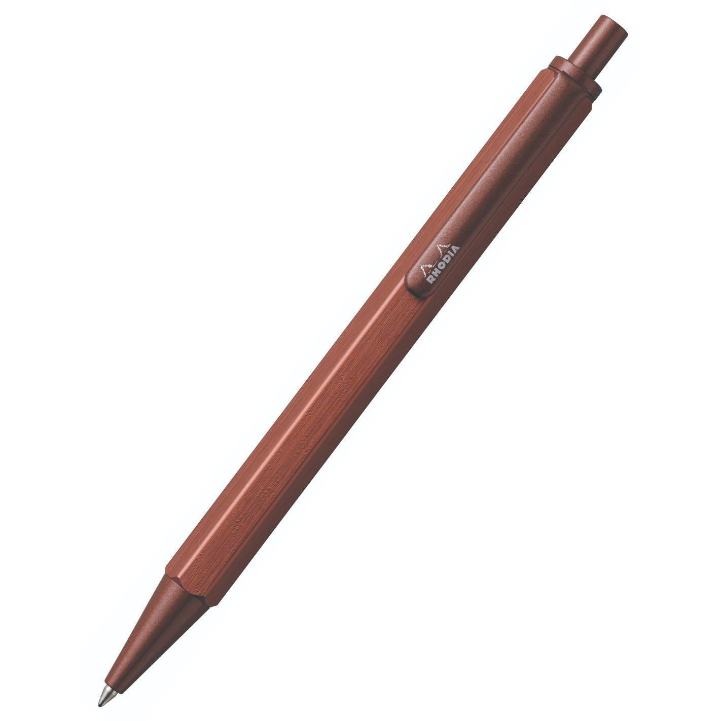 Stylo bille RHODIA scRipt - Marron - 3037920093468