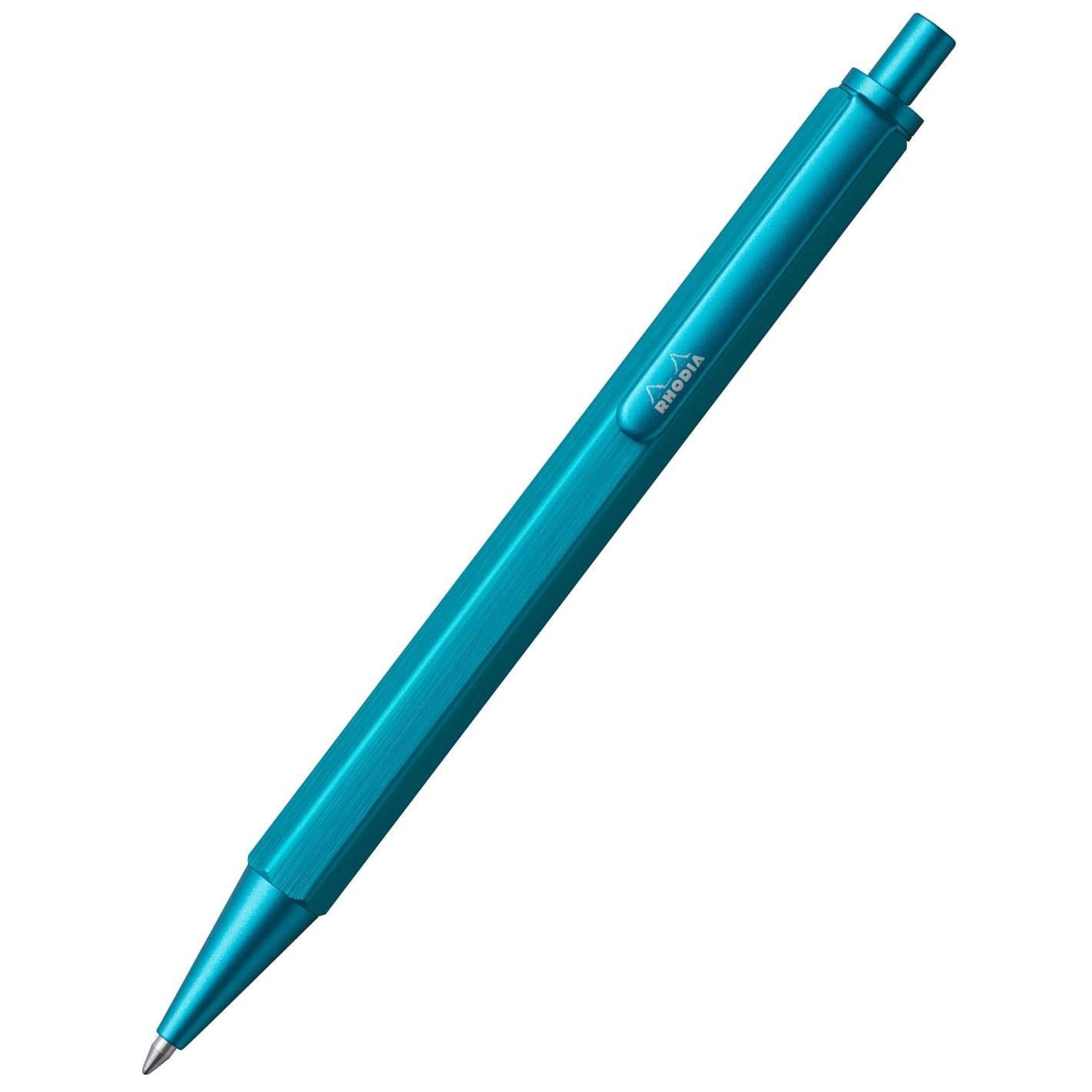 Stylo bille RHODIA scRipt - Turquoise - 3037920093864