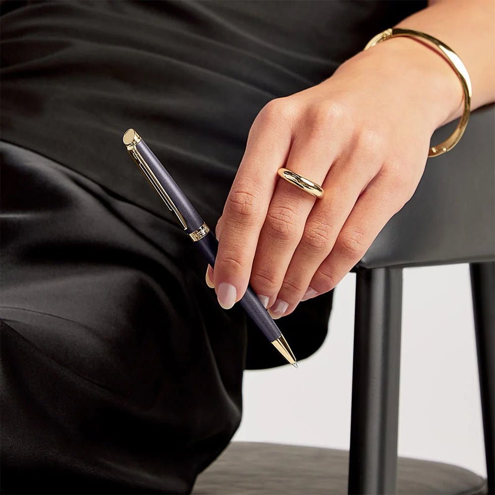 Stylo bille WATERMAN Hémisphère l'Édition Discrète - Noir Métallisé GT - 3026982179425