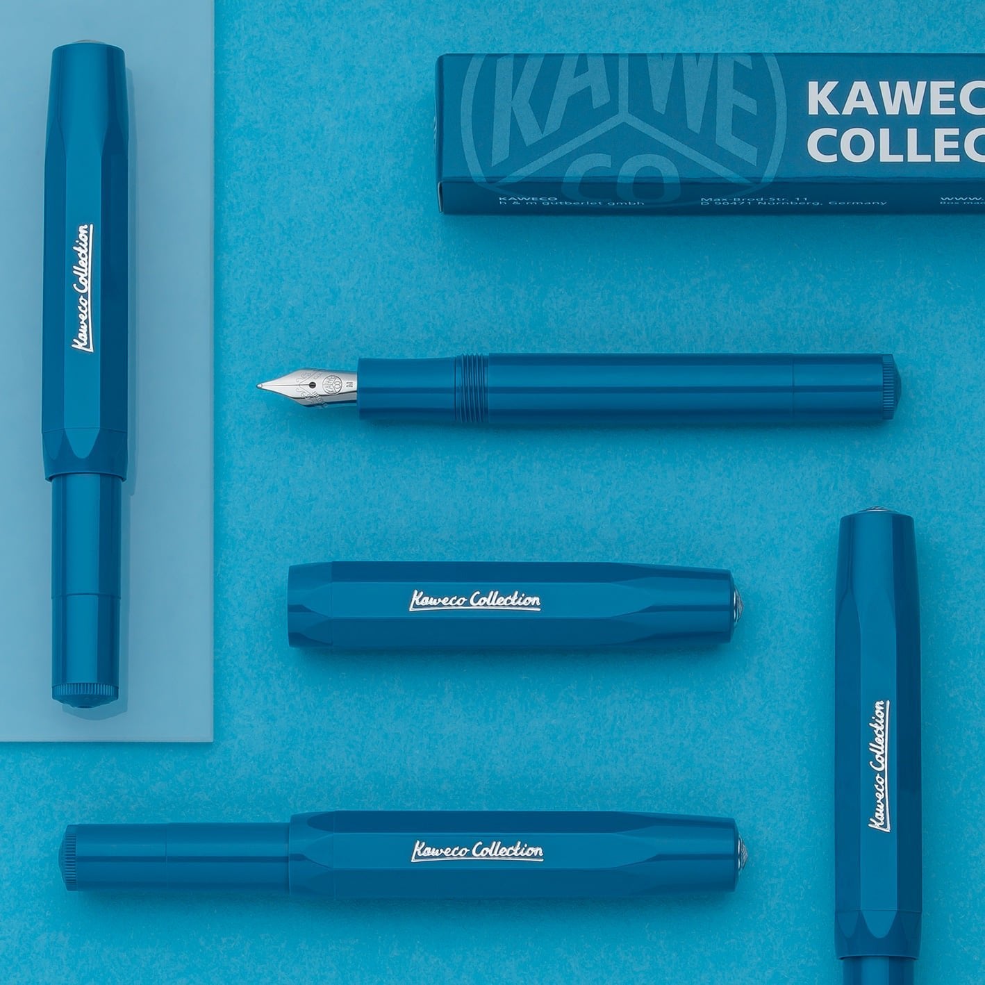 Stylo plume KAWECO Collection Cyan - Extra - fine (EF) - Cyan - 4251734918970