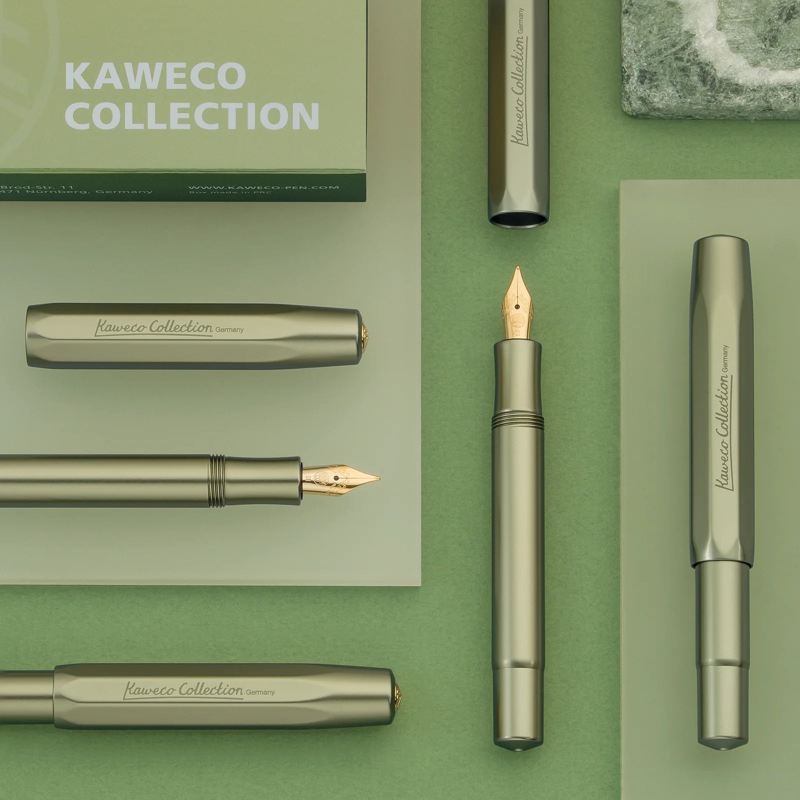 Stylo plume KAWECO Collection Olivine - Extra - fine (EF) - 4251734924773