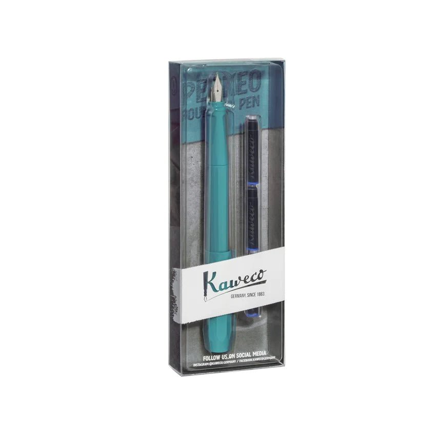 Stylo plume KAWECO Perkeo - Breezy Teal - Fine (F) - 4250278626105