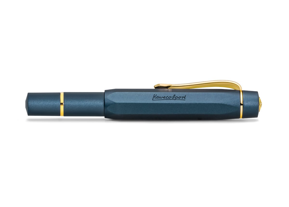 Stylo plume KAWECO Piston Sport AL Navy/Gold - Extra - fine (EF) - 4251734926562