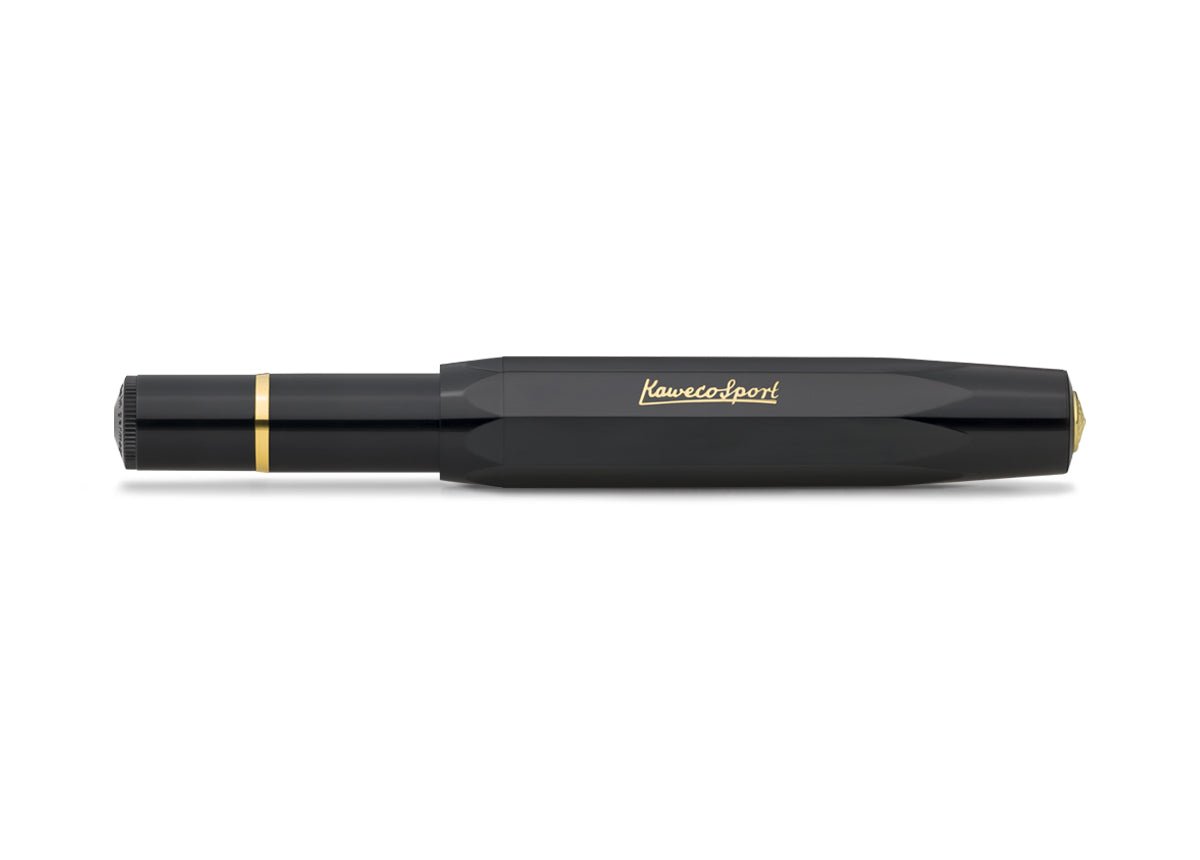 Stylo plume KAWECO Piston Sport Classic Black/Gold - Extra - fine (EF) - 4251734922649