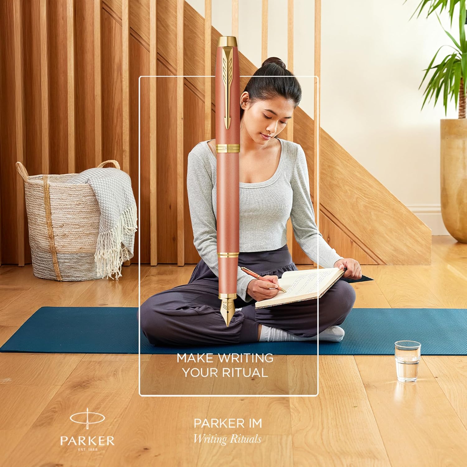 Stylo plume PARKER IM Writing Rituals - Orange GT - Fine (F) - 3026982039002