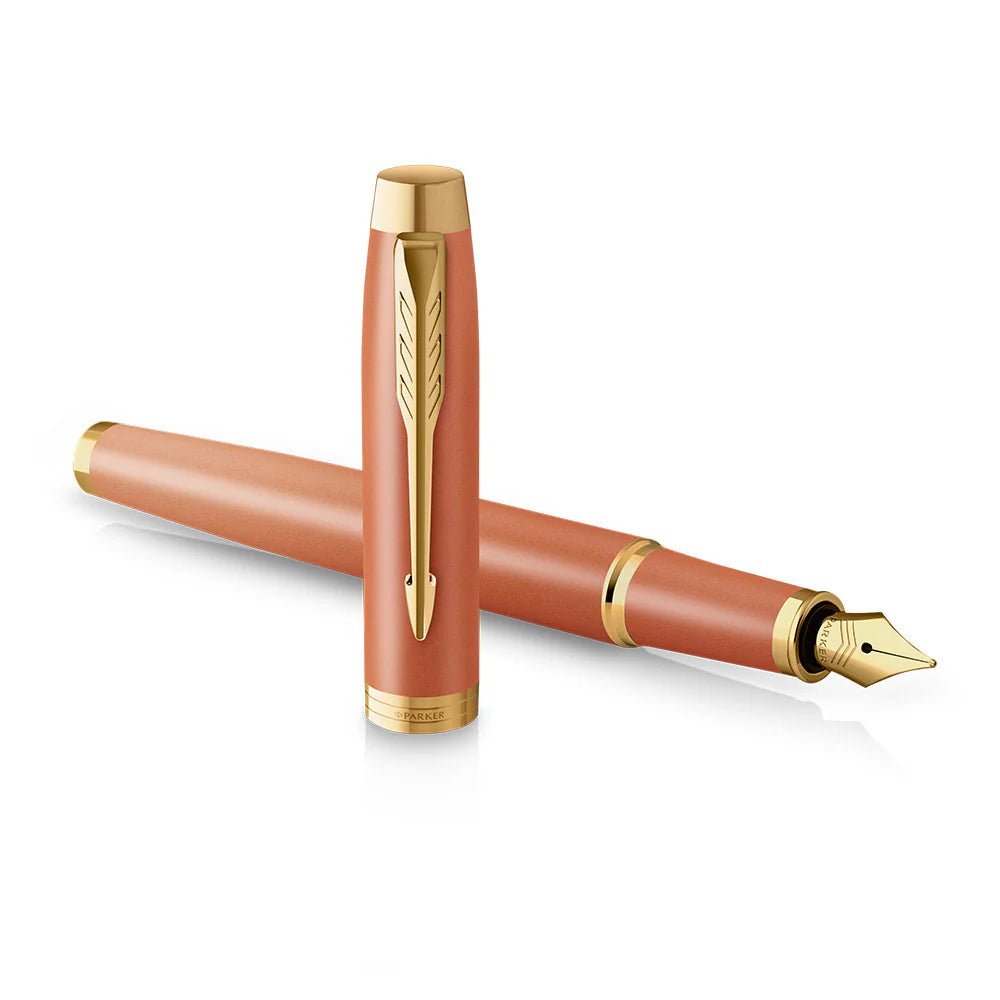 Stylo plume PARKER IM Writing Rituals - Orange GT - Fine (F) -
