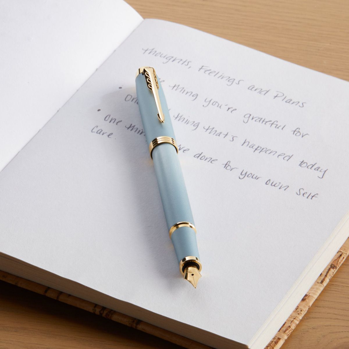 Stylo plume PARKER IM Writing Rituals - Turquoise GT - Fine (F) - 3026982038920