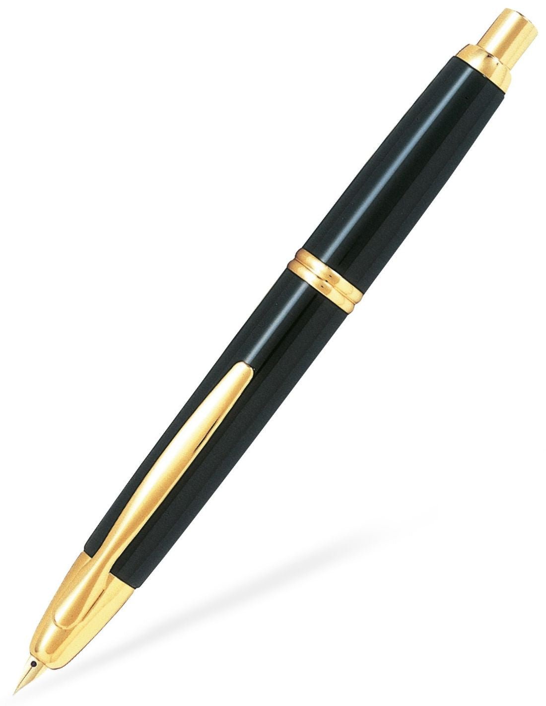 Stylo plume PILOT Capless - Black GT - Fine (F) - 3131918221021