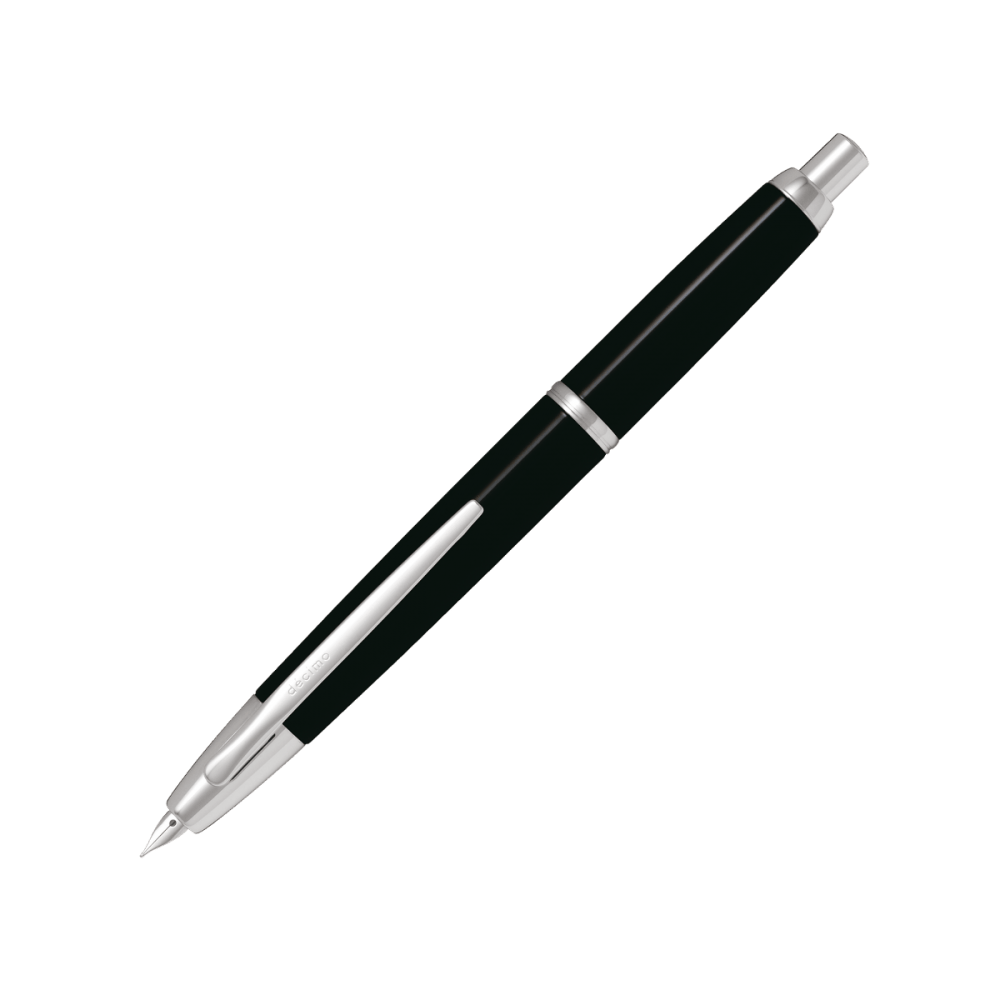 Stylo plume PILOT Capless Decimo - Black - Fine (F) - 3131910223450