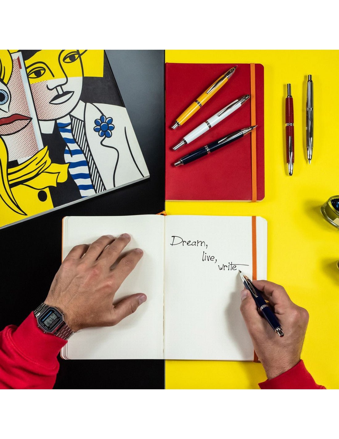 Stylo plume PILOT Capless - Red CT - Fine (F) - 3131918231228