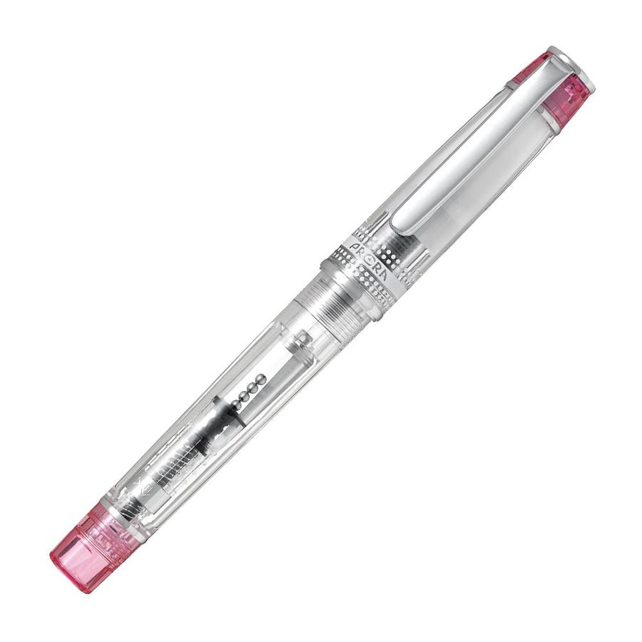 Stylo plume PILOT Prera - Transparent Pink Trim - Fine (F) -