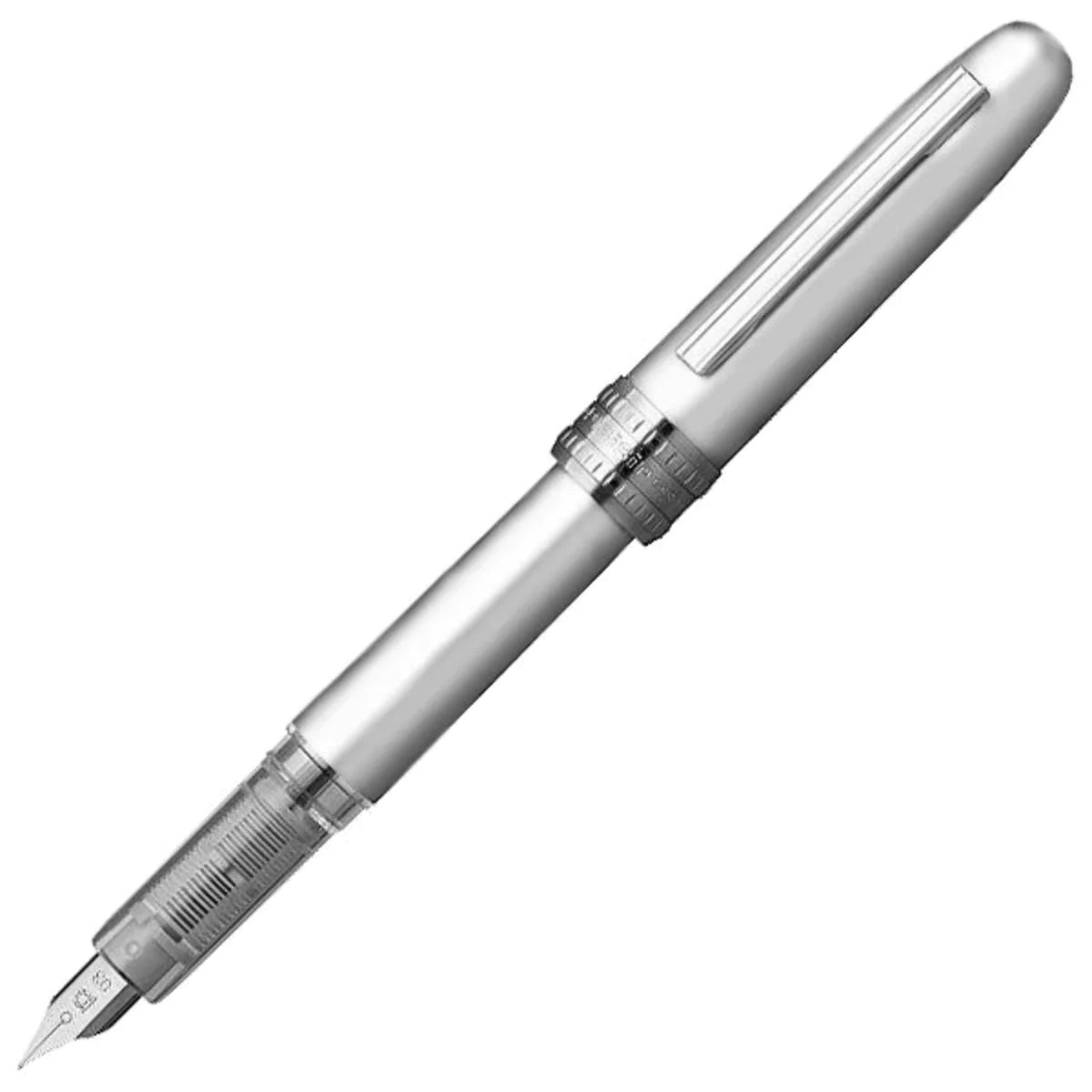 Stylo plume PLATINUM Plaisir - Ice White - Fine (F) - 4977114911095