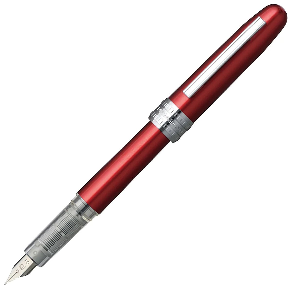 Stylo plume PLATINUM Plaisir - Rouge - Fine (F) - 4977114911088