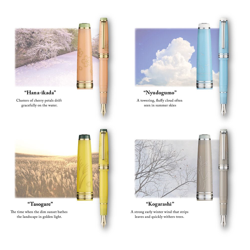 Stylo plume SAILOR Pro Gear Slim Japanese Scenery - Hana - Ikada - Fine (F) - 4901680606499