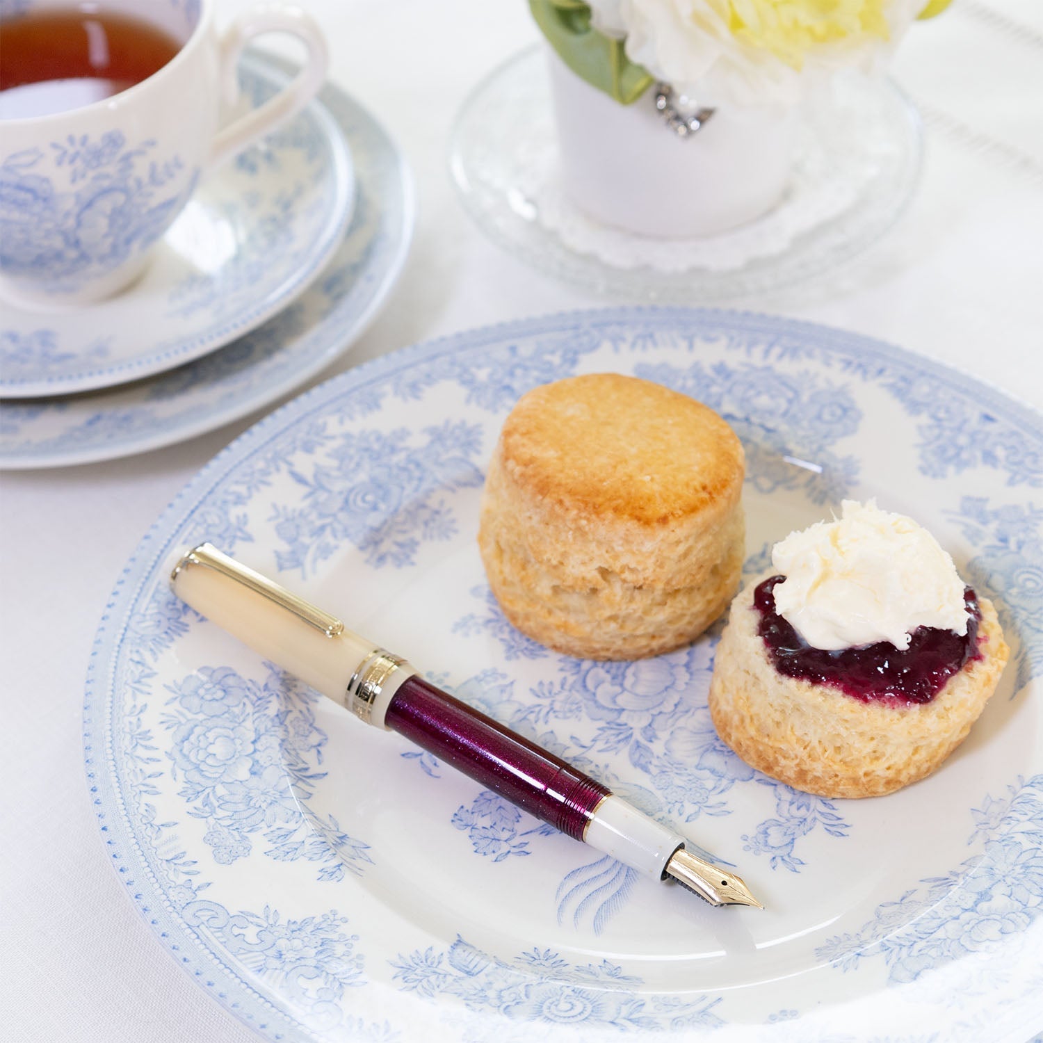 Stylo plume SAILOR Pro Gear Slim Tea time IV Afternoon Tea - Medium - fine (MF) - Scone - 4901680176916