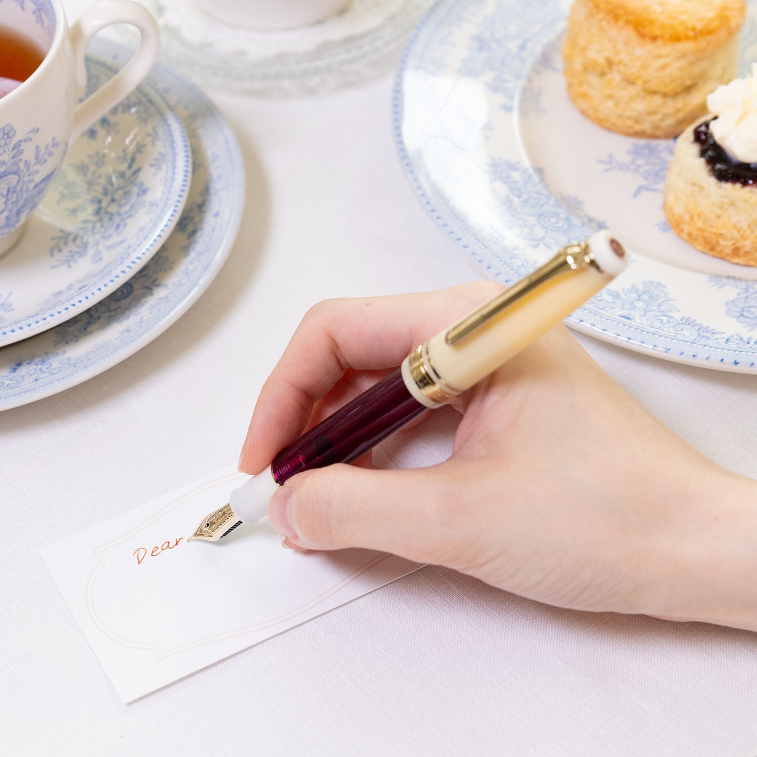 Stylo plume SAILOR Pro Gear Slim Tea time IV Afternoon Tea - Medium - fine (MF) - Scone - 4901680176916
