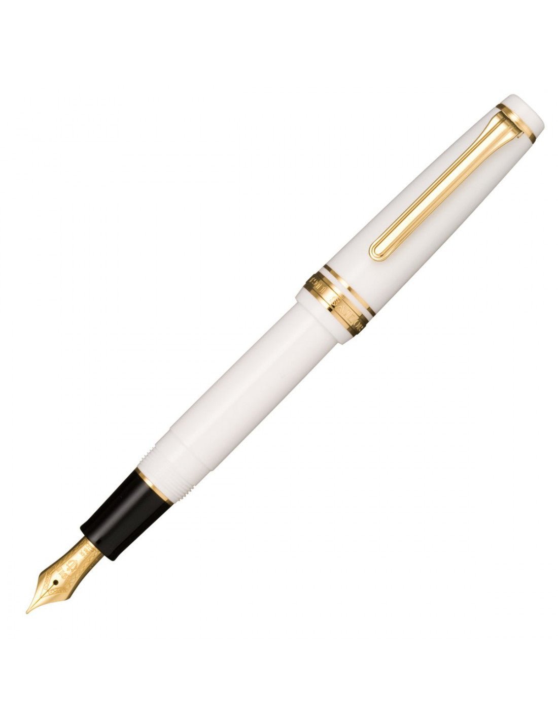 Stylo plume SAILOR Pro Gear Slim - White GT - Extra - fine (EF) - 4901680130734