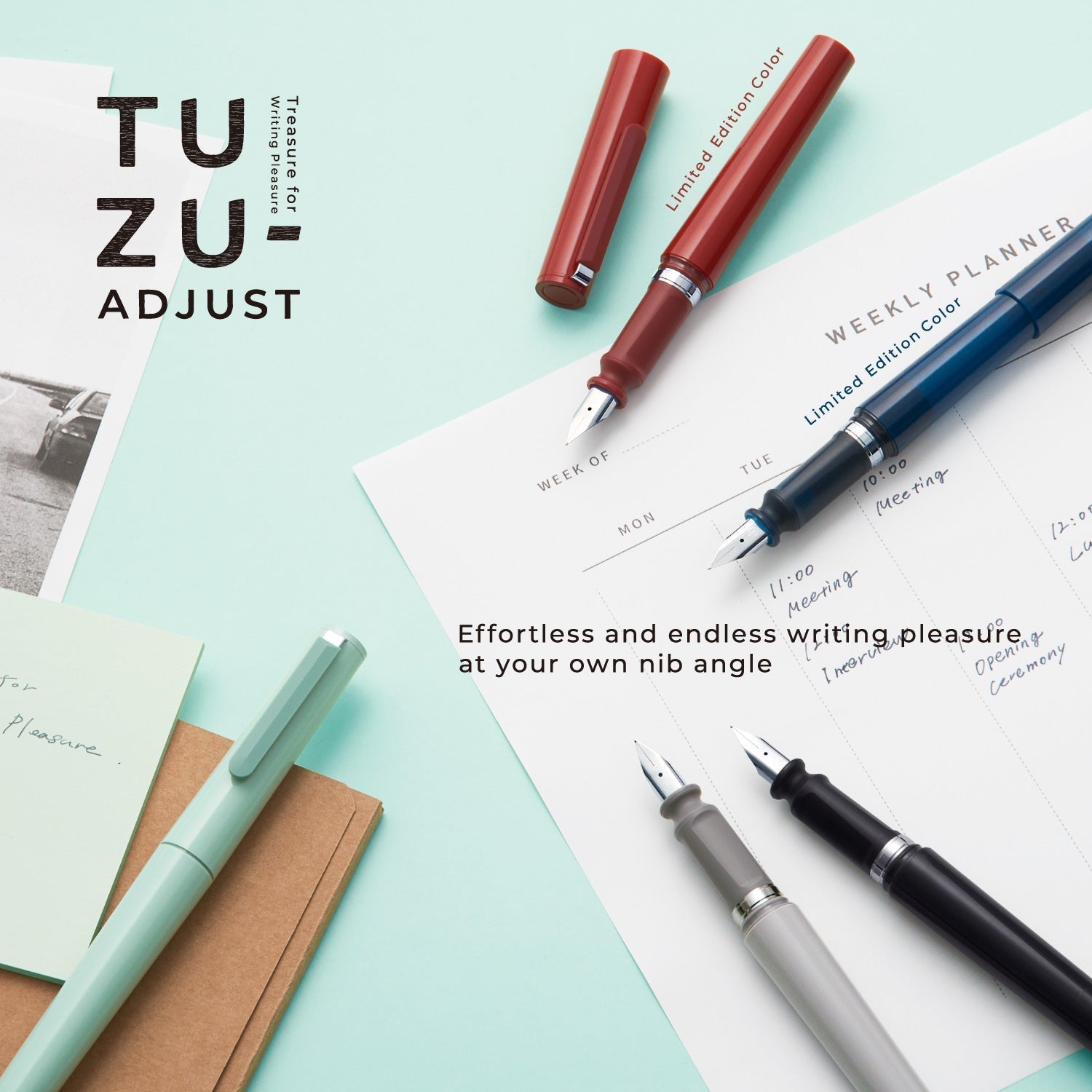 Stylo plume SAILOR Tuzu - Light Blue - Fine (F) - 4901680602347