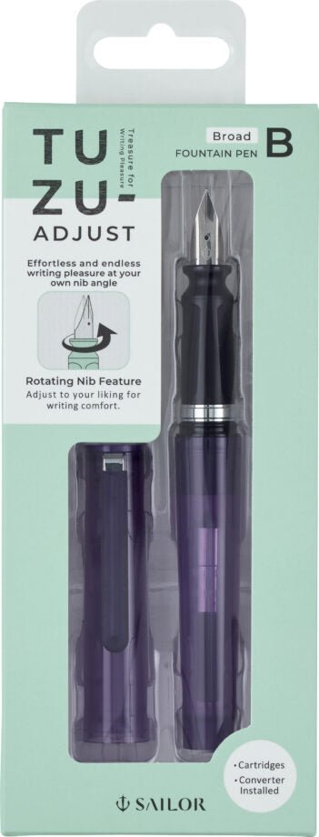 Stylo plume SAILOR Tuzu - Translucent Violet - Fine (F) - 4901680602378