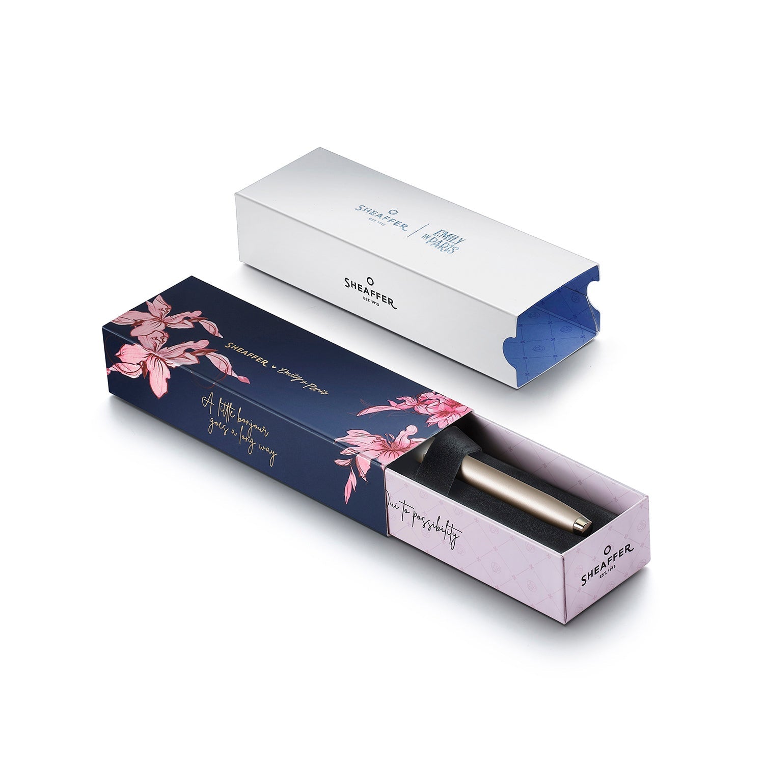 Stylo plume SHEAFFER 100 Emily in Paris - Champagne Gold GT - Fine (F) -