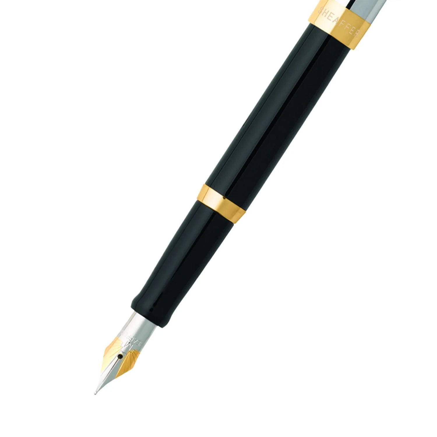 Stylo plume SHEAFFER Sagaris - Gloss Black & Chrome GT - Fine (F) - 0074040003505