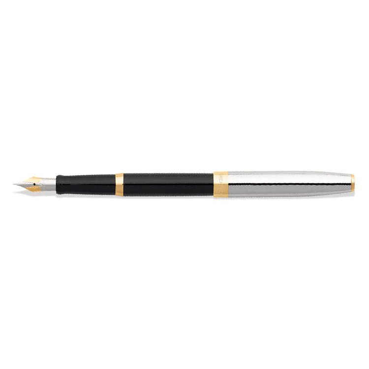 Stylo plume SHEAFFER Sagaris - Gloss Black & Chrome GT - Fine (F) - 0074040003505