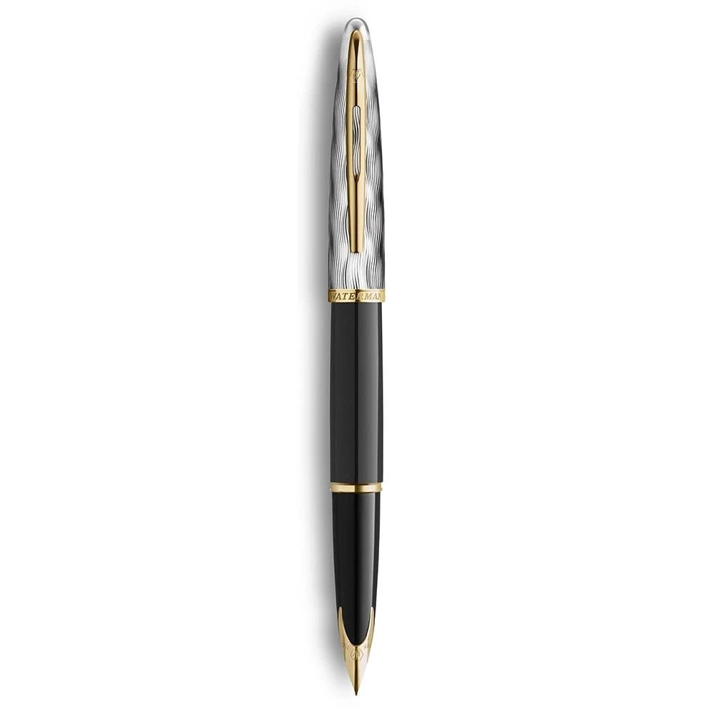 Stylo plume WATERMAN Carène Reflets de Paris - Fine (F) - Noir - -