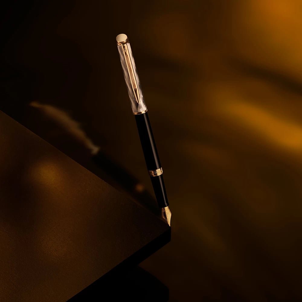 Stylo plume WATERMAN Hémisphère Reflets de Paris - Fine (F) - Noir - -